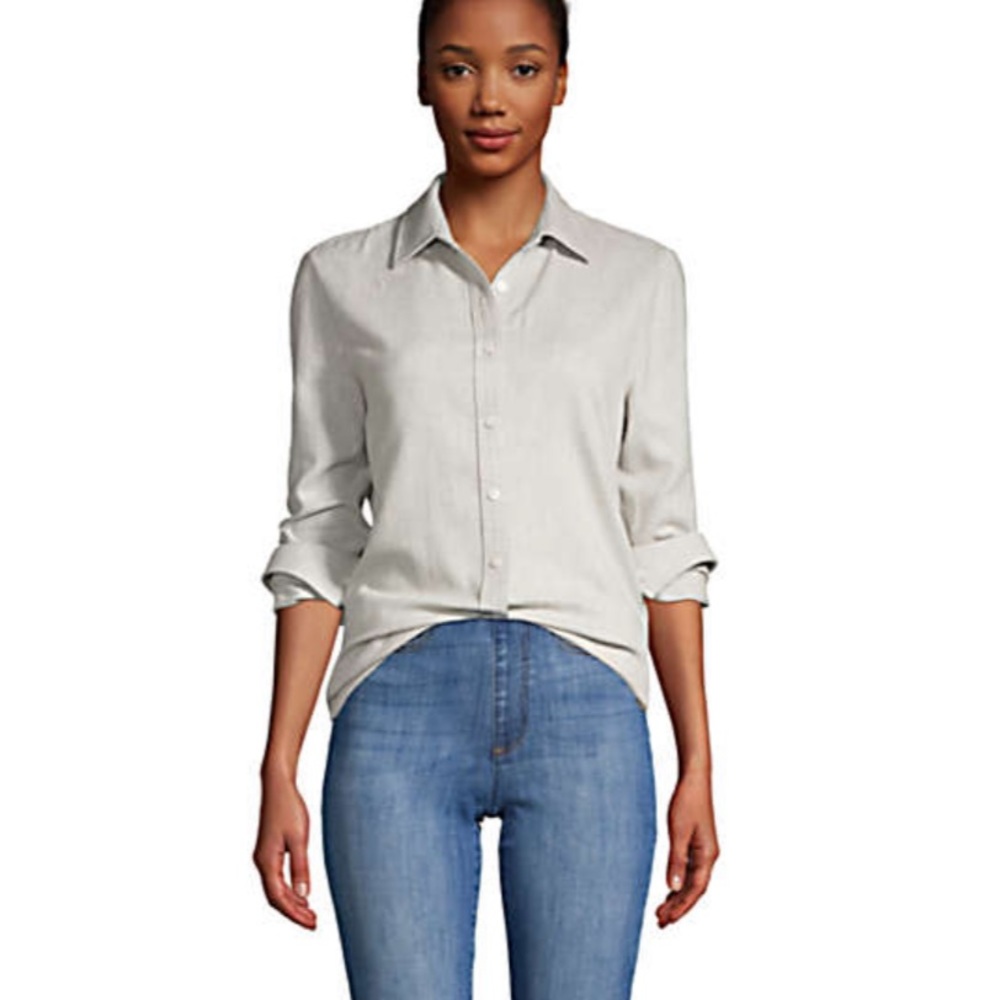 Lands’ End Flannel Boyfriend Shirt